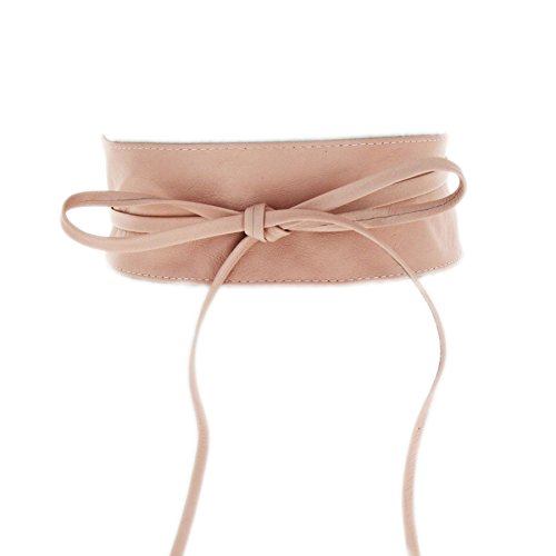 Fashiongen - Obi Cinturón de cuero genuino Cassiane - Rosa, L-XL