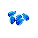 Produktbild 5 x Lego Bionicle Licht Stein Kappe transparent dunkel blau mit Stecker Lampen Auge Set 3850 6863 10230 76021 71203 5974 8911 58176