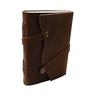 CRAFAT Leather Journal Notebook Diary for Men & Women (Buffalo 5 x 7) (Design 4)