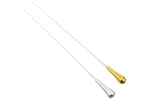 ERINGOGO 2 Stück Dirigentenstab Leichte Musikband Dirigentenstab Für Symphonie Konzertleiter Chorleiter Gold Silber