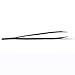 Precision Tweezers with Slanted Tip - AsaVea High Quality Make Up Stainless Steel Tweezers with Slant Design - Best for Brow Shaping and Splinter Removal - Ideal for Travel - Get Perfect Eyebrows Today!(Black)