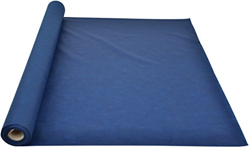 Sensalux light Tischdeckenrolle, OEKO-TEX ® 100 - Made in Germany - 25m lang (Farbe nach Wahl), blau, 1,10m x 25m, stoffähnliches Vlies, ideal für jede Party, Vereinsfeier, Geburtstagsfeier