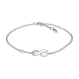 Fossil Damen-Kettenarmband 925 Sterlingsilber zirkonia JFS00393040