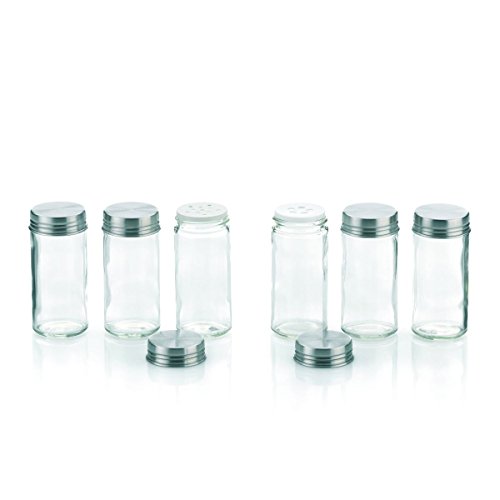 Kela 10859 Gewürzstreuer-Set, 6 Stück, Grob und Fein, Glas/ Edelstahl, Fidelis - 2