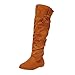 Produktbild VJGOAL Damen Stiefel, Frauen Boots Lang Große Größen Freizeit Einfarbig Einfach Bow Über das Knie Flacher Boden Lange Stiefel Women Boots
