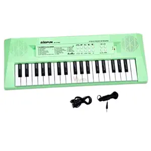 VikriDa Kids Keyboard Piano, 37 Keys Piano Keyboard for Kids Musical Instrument Gift Toys for Over 3 Year Old Children (Neon Green)