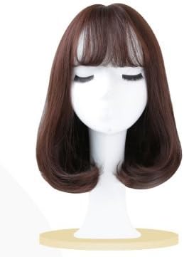 Wig Short hair curly Long curly hair Clavicle hair-F