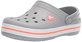 lifestride crocs  Crocs Crocband Clog Kids, Zuecos Unisex Niños, Gris (Light Grey/Bright Coral 0fl), 27/28 EU