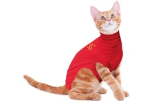 MPS Medical Pet Shirt pour Chats, Rouge, XXS