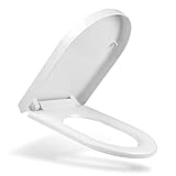 ❤Hochwertiges Harnstoffaldehyd & Edelstahl ❤ Die Scharniere sind aus hochwertigem Edelstahl, die Oberfläche ist aus einer hellen, glänzenden Beschichtung. Dieser Toilettensitz wird mit Harnstoffaldehyd aufgebracht, das kratzfest ist und eine gute Tragfähigkeit hat.