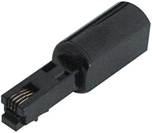 TPFNet Premium Untangler for Telephone Cables/Twist-Stop/Spiral Cable Untangler / 360 ° Anti-Tangle/Telephone Cable Detanglers/Twist Protection Telephone Cable Black