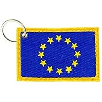 Bestickter Schlüsselanhänger Kroatien – 7x4,5 Cm, Beidseitig Bestickte Flagge
