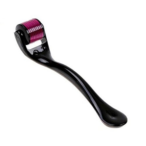 Dermaroller Fine Stainless Micro Needle Therapy By Koi Beauty for Hair Loss,acne ,Scars,cellulite Treatment (1.0mm, Purple,540 Needle)