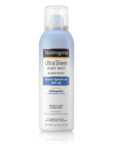 Neutrogena Ultra Sheer Sunblock Body Mist, SPF 45, 147 ml