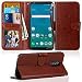 Produktbild LG Stylo 4 Fall, asstar [Ständer Funktion] Premium PU Leder Flip Schutzhülle mit Kreditkarte Slot Halter stoßfest Hülle Schutzhülle Case Cover für LG Stylo 4 2018, Braun