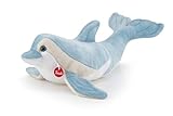 Materiales finos Trudi- Delfín Dino Peluche, Color azul/blanco, L (26725)