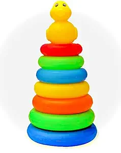 Storio Educational Learning Stacking Multicolour 7 Rings Baby Toys for Toddlers Kids 1 Year Old and Above