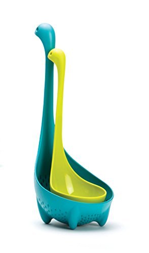 EQLEF® Küche Monster Nessie Mamma Sieb Löffel – Dunkelblau (Grün) - 4
