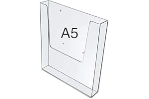 Pos Display Shop 5 x A5 ***A5 VERSION*** Portrait Wall Mountable Leaflet Brochure Form Menu Price List Information Holder Dispenser - LDS5100