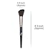 Qivange Blush Brush Powder Brush Face Brush Makeup Brush Cosmetic Brush (Black & Coffee)