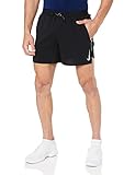 Nike Men's M NK FLX STRIDE 5IN BF Shorts, Black/Metallic Silver, Medium