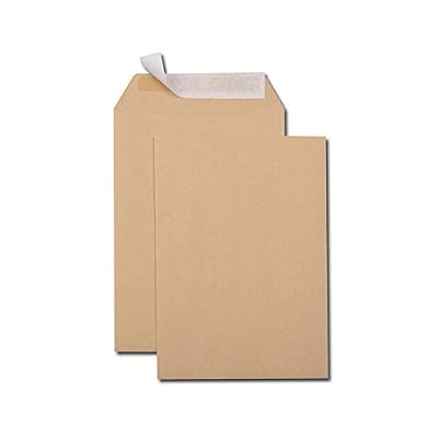 GPV Boîte de 500 pochettes kraft auto-adhésives 90g Format C5 162x229mm