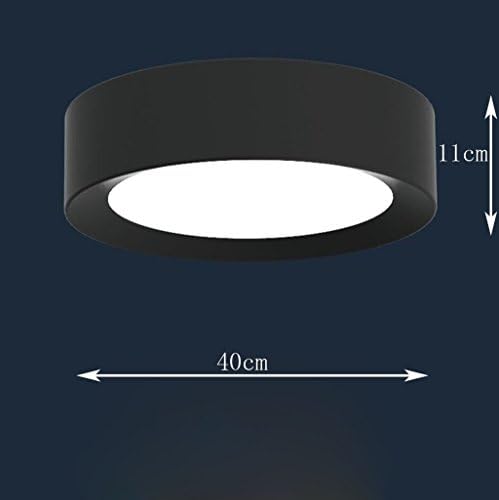 Nordic minimalist living room bedroom ceiling lamp LED circular geometric circular ceiling Cutaway ( Color : White , Size : Large )