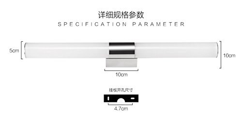 Preisvergleich Produktbild DZG Europäische und Amerikanische Lampen,Spiegelleuchte führte Einfaches Modernes Edelstahlbadezimmer-Schlafzimmerbadez... cm GZD