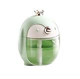 Youdong Humidificateur d'air Bébé Silencieu Veilleuse Enfant LED Arrêt Automatique Diffuseur D'huiles Essentielles à Vapeur Froide pour Chambre Maison Facile à Nettoyer Forme de Pingouin 300 ML
