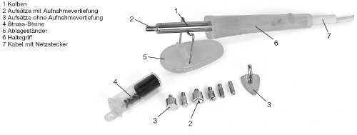 Strass-Steine-Applikator zum Verzieren von Textilien, Holz, Leder - 2