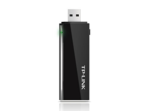 TP-LINK Archer T4U - Adaptador Inal  mbrico USB de Banda Dual  AC 1300Mbps  WPS  USB2 0 3 0  Cable de extensi  n USB   negro
