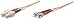 Produktbild intellinet 751063 Glasfaser LWL Fiber Optic Kable Duplex ST/SC (62.5/125) OM1 20m orange