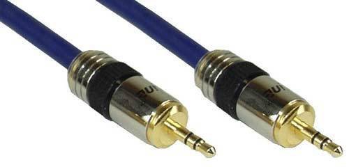 INLINE Klinke PREMIUM Audiokabel 2m InLine PREMIUM Qualitaet 3,5mm St/St 2m Stereo vergoldete Kontakte doppelt geschirmt