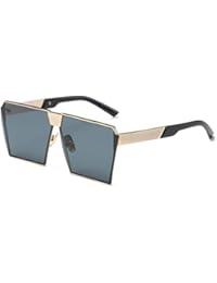 VENMO Rectángulo de Moda Aviator Espejo Lente Exterior Gafas de sol Para Mujeres Hombres