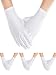Produktbild 4 Paar Erwachsene Uniform Handschuhe Spandex Handschuhe Kleid Handschuh für Polizei Formal Tuxedo Guard Parade Kostüm (Weiß)