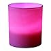 Produktbild PK Green 6er Set LED Kerzen in Rosa Kunststoffhülle, Batterie Flammenlose Teelichter Votivkerzen Kerzenhalter