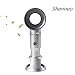 Produktbild Mini-Handheld-Lüfter Neueste Schreibtisch Fan Bladeless Fan USB Wingless Tragbare Handyhalter Leichte wiederaufladbare Einstellbare Tabelle/Büro/Schlafzimmer/Reise/Outdoor Fan (Silber-Grau)
