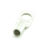 Tamaño de los pernos: M10. CDL Micro 25mm2 x M10 Terminal de crimpado de batería Compatible con Cables de Cable CSA, Color Plateado