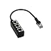 Produktbild COLLECTOR Netzwerk-Splitter, 1 auf 3 Ports, Ethernet Adapter, Splitter RJ45 Stecker 3 weiblich, LAN Ethernet Splitter Adapter kompatibel mit Cat5 Cat5e Cat6 Cat7 (3-Port)