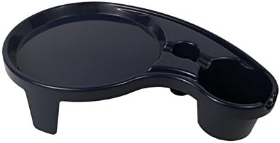 The Original Party Pal Cup, Plate and Utensil All-in-One Tray with Holder (6 Pack), Navy