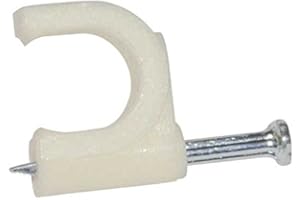 Drip&Fresh Grapas Plásticas de Sujeción para Tubo, Blanco, (C5107)