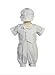 Swea Pea & Lilli White Poly Cotton Christening Baptism Romper Set With Vest And Hat - Size S (3-6 Month)