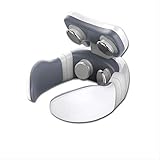 Cou Et Le Dos De Massage Shiatsu Oreillers Chauffants, Tissus Profonds Pour Le Cou, Le Bas Du Dos, Les Épaules, Soulagement De La Douleur Musculaire Pétrin Coussinets Masseur - Maison, Au Bureau Blanc