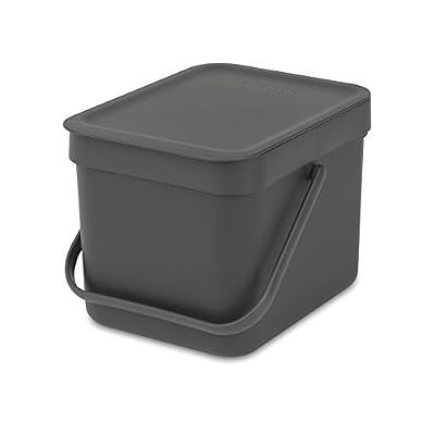 Brabantia Sort & Go Poubelle Plastique Gris 6 L