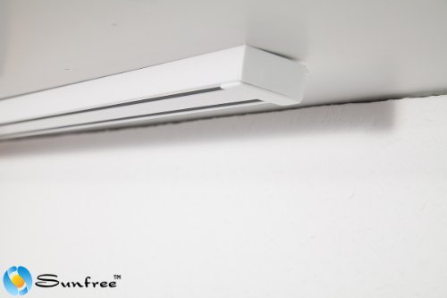 Alu Schiene 3-Lauf weiß / Flächenvorhang Schiene Alu / Schienensystem Gardinen / Flächenvorhang Schienensystem / Schiebegardinen Schiene / Schiebevorhang Schiene hier: von 10cm bis 500cm Preis für 10cm