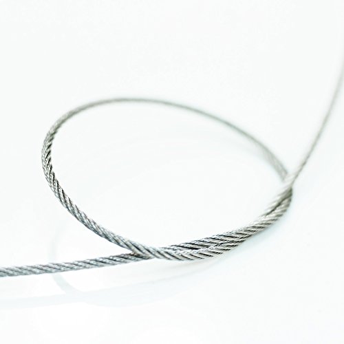 DQ-PP 3mm – 50m Edelstahl Drahtseil 7×7 TOP WARE Stahlseil Seil Draht Stahl V4A INOX A4 rostfrei Geländer Edelstahlseil - 4
