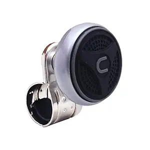 SARTE SA04KB4 Universal Car Steering Knob Wheels Spinner Knob, 360 Rotation Steering Wheel Knob, Car Power Handle Spinner (RANDOM DESIGN | Black)