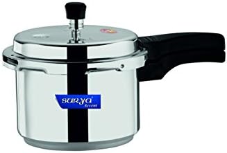 Surya Accent Outer-Lid Aluminium Pressure Cooker-3LTRS