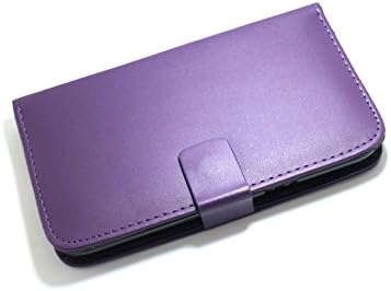 FidgetSmithⓇ Purple Premium PU Leather Case Magnetic Flip Wallet Stand Case Book Cover With Cards And Cash Slot For Samsung Galaxy Note II GT-N7100, N7105