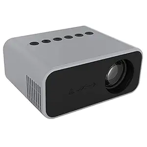 Livato T800 Mini Portable Projector for Cartoon, Kids Gift, Outdoor Movie,LED Pico Video Projector for Home Theater Movie Projector with USB TV AV Interfaces and Remote Control (Black) (White)